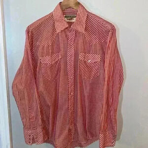 Youngbloods Authentic Western gingham pearl snap shirt